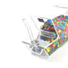 Cal-Mil 927-H Countertop Acrylic Topping Bin, 4" x 11" x 7", Holster-cityfoodequipment.com