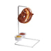 Cal-Mil 4202 Double Pretzel Holder w/ (2) Melamine Ramekins, Silver-cityfoodequipment.com