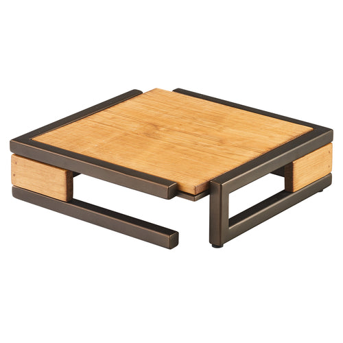 Cal-Mil 3902-3-84 12" Square Display Riser, Bronze-cityfoodequipment.com