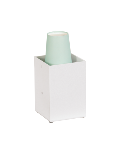 Cal-Mil 787-15 4 1/4" Square Napkin Holder - ABS, White-cityfoodequipment.com