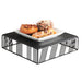 Cal-Mil 432-3-13 12" Square Display Riser - 3 1/4"H, Wire, Black-cityfoodequipment.com