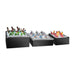 Cal-Mil BH4220-13 Rectangular Ice Housing - 20"L X 12"W X 6"H, Plastic, Black-cityfoodequipment.com