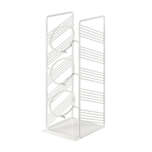 Cal-Mil 4105-15 3 Tier Cylinder Display - 6 3/4"W x 7 3/4"D x 19"H, Wire, White-cityfoodequipment.com