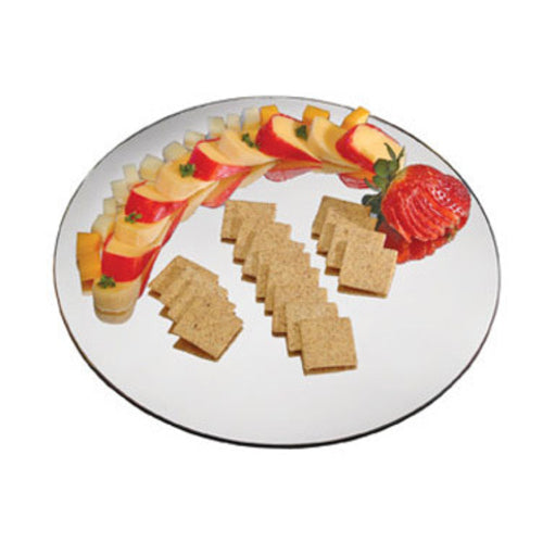 Cal-Mil 414-12 12" Round Display Tray - Acrylic, Mirror-cityfoodequipment.com