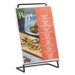 Cal-Mil 3925-811-84 Tabletop Menu Card Holder - 8 1/2"W x 12 3/4"H, Metal, Bronze-cityfoodequipment.com