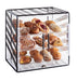 Cal-Mil 4112-13 3 Tier Full Servive Pastry Display Case w/ Acrylic Windows, Wire, Black-cityfoodequipment.com