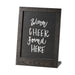 Cal-Mil 3818-811-87 Chalkboard Sign - 10 3/10" W x 13 3/4"H, Oak Frame, Dark Gray-cityfoodequipment.com