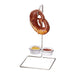 Cal-Mil 4201 Single Pretzel Holder w/ (2) Melamine Ramekins, Silver-cityfoodequipment.com
