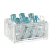 Cal-Mil 41115-10-15 Ice Housing w/ White Melamine Ice Pan - 12 7/8"W x 13 1/4"D x 8 1/8"H, Wire Frame, White-cityfoodequipment.com