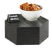 Cal-Mil 435-5-87 12" Hexagon Display Riser - 5"H, Oak, Black-cityfoodequipment.com