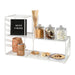 Cal-Mil 4110-15 Display Riser w/ Removable Bread Board - 37 1/2"W x 13 1/2"D x 24"H, Wire, White-cityfoodequipment.com