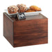 Cal-Mil 432-9-78 12" Square Display Riser - 9"H, Walnut-cityfoodequipment.com