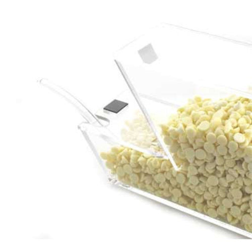 Cal-Mil 927-N Countertop Acrylic Topping Bin, 4" x 11" x 7", Notch-cityfoodequipment.com