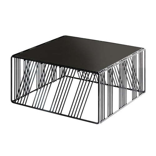 Cal-Mil 432-6-13 12" Square Display Riser - 6"H, Wire, Black-cityfoodequipment.com