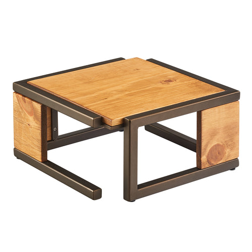 Cal-Mil 3902-6-84 12" Square Display riser, Bronze-cityfoodequipment.com