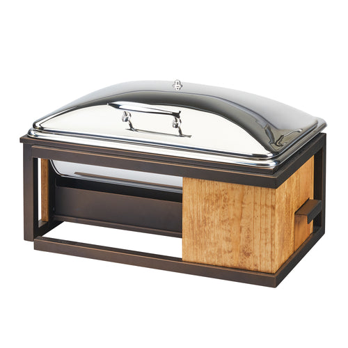 Cal-Mil 3907-84 8 qt Chafer w/ Drawer, 22" x 15" x 14", Bronze-cityfoodequipment.com