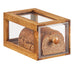 Cal-Mil 4200-1-99 1 Drawer Bread Case - 7 3/8"W x 13"D x 6 3/4"H, Plastic Case, Rustic Pine Frame-cityfoodequipment.com