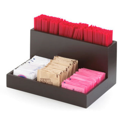 Cal-Mil 796-96 Coffee Condiment Center - Midnight Bamboo-cityfoodequipment.com