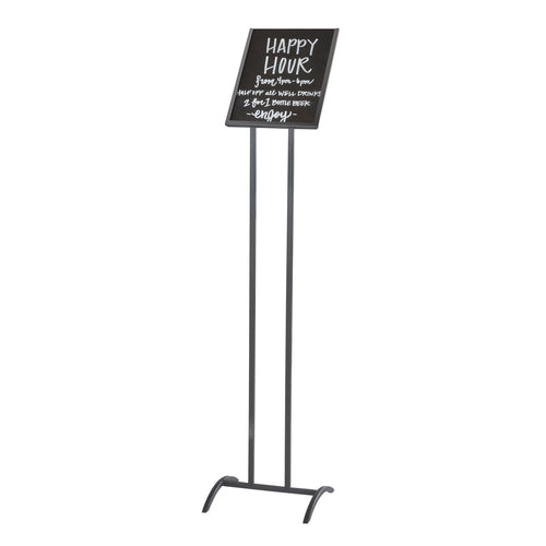 Cal-Mil 4091-811-13 Sign Holder Frame - 10"L x 11"W x 43 1/2"H, Metal, Black-cityfoodequipment.com