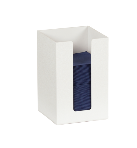 Cal-Mil 635-15 5 1/2" Square Napkin Holder - ABS, White-cityfoodequipment.com