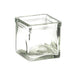 Cal-Mil C4X4GLCN Square 1 Compartment Condiment Jar - Clear-cityfoodequipment.com