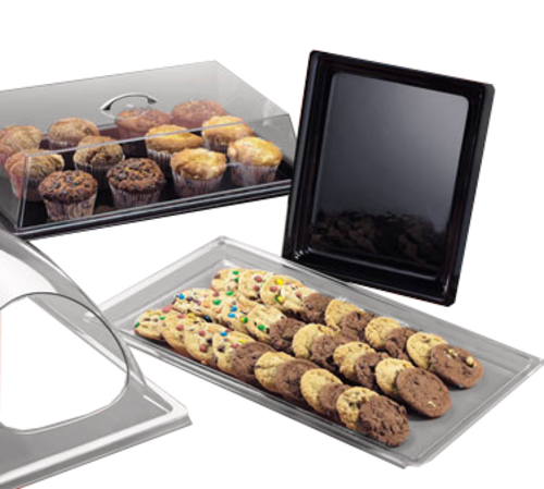 Cal-Mil P235-12 Rectangular Display Tray - 26" X 18", Acrylic, Clear-cityfoodequipment.com
