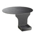 Cal-Mil DM005 Drip Tray W/ Round Base Support & 6" Drop, Black Plastic-cityfoodequipment.com