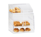 Cal-Mil P241SS 3 Tier Pastry Display Case w/ Hinged Doors - Acrylic, Clear-cityfoodequipment.com