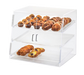 Cal-Mil P254SS 3 Tier Pastry Display Case w/ Hinged Doors - Acrylic, Clear-cityfoodequipment.com