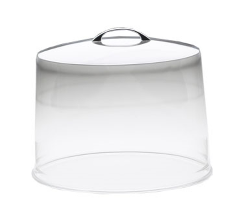 Cal-Mil P311 12" Round Clear Acrylic Pie Cover w/ Flat Top, 9" High-cityfoodequipment.com