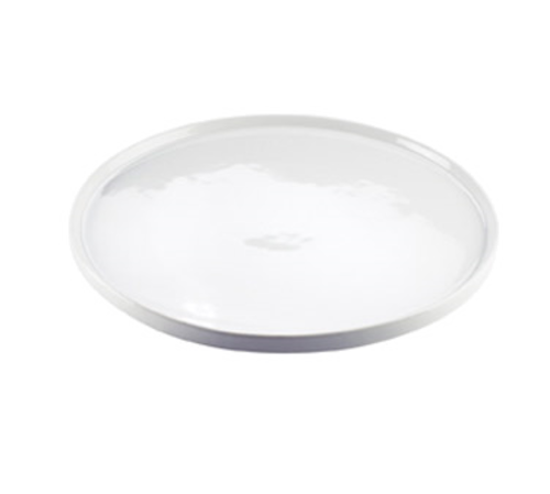 Cal-Mil PP1167 12 3/4" Round Gourmet Display Platter - Porcelain, White-cityfoodequipment.com
