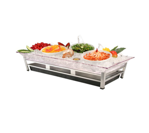 Cal-Mil IP2020-13 48" Cold Food Bar - Table Top, Black-cityfoodequipment.com