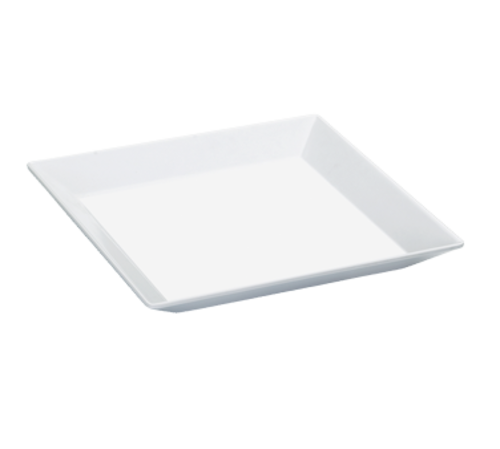 Cal-Mil SR252 11" Square Platter - Melamine, White-cityfoodequipment.com