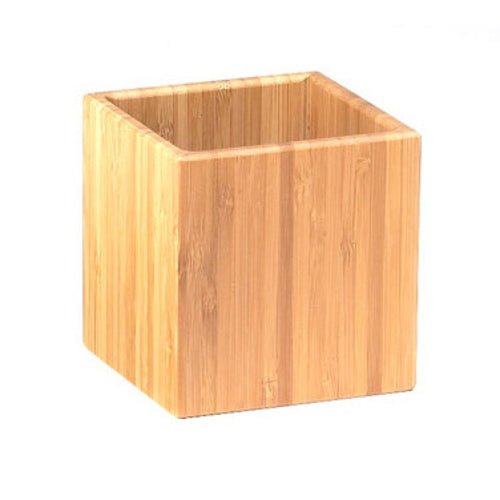Cal-Mil C4X4-60 4 Square Jar, Bamboo-cityfoodequipment.com