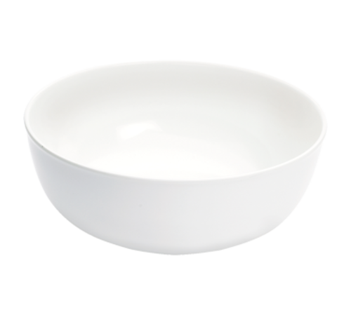 Cal-Mil SR851 7 Qt Round Melamine Serving Bowl, White-cityfoodequipment.com