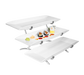 Cal-Mil SR1033-13 3 Tier Rectangular Sierra Display Set - Melamine, Black-cityfoodequipment.com