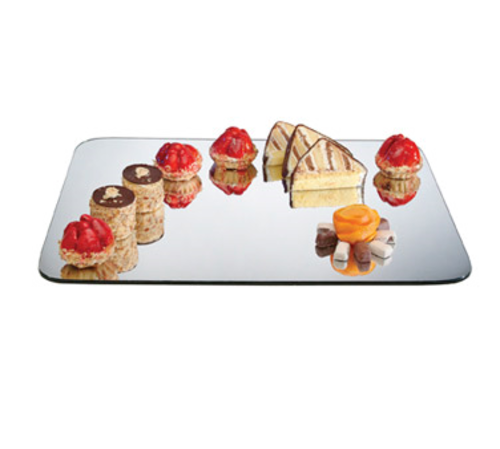 Cal-Mil PT243 Rectangular Mirror Tray - 23"L X 17"W, Acrylic-cityfoodequipment.com