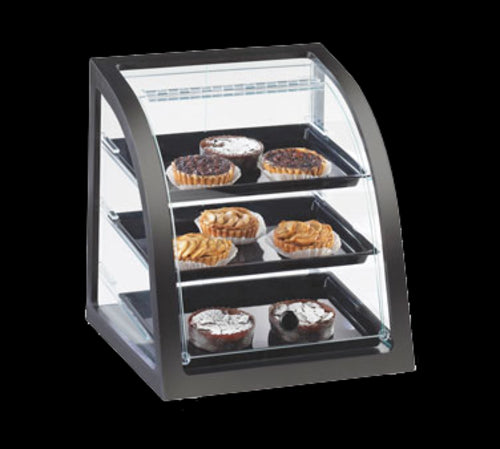 Cal-Mil P255-96S Euro Wood Case - Self Serve, Midnight Bamboo-cityfoodequipment.com