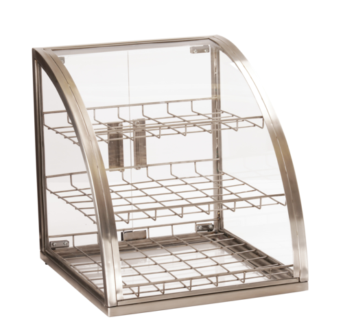 Cal-Mil P255-55 3 Tier Pastry Display Case - 17" x 17" x 18"H, Stainless Steel-cityfoodequipment.com