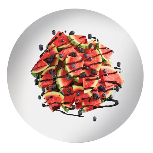 Cal-Mil GT12 12" Round Mirror Tray - Rimless, Glass-cityfoodequipment.com