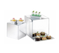 Cal-Mil MC700 Mirror Display Riser Cubes - Nestable, Acrylic, Clear-cityfoodequipment.com