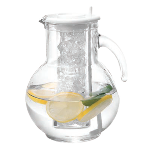 Cal-Mil JC100 64 Oz Glass Pitcher W/ Ice Chamber, Clear-cityfoodequipment.com