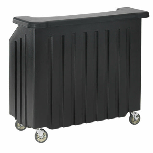 Cambro BAR540110 54" Cambar Portable Bar - 80 Lb Ice Sink, Speed Rail, Black-cityfoodequipment.com