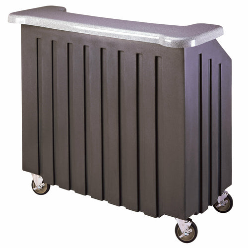 Cambro BAR540DS671 54" Cambar® Portable Bar - 100 Lb Ice Sink, Speed Rail, Granite Gray/slate Gray-cityfoodequipment.com