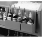 Cambro BAR54SR131 Partitioned Speed Rail - 5 Bottle, 19 1/2" X 4 5/16" X 12 5/8", Dark Brown-cityfoodequipment.com