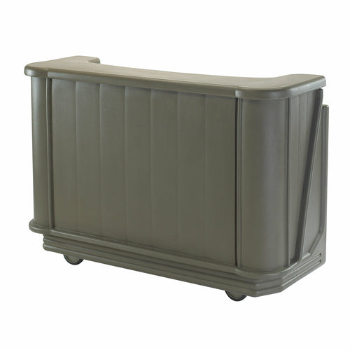 Cambro BAR650CP194 67 1/2" Portable Bar - Cold Plate, 80 Lb Ice Sink, Granite Sand-cityfoodequipment.com