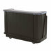Cambro BAR650CP420 67 1/2" Portable Bar - Cold Plate, 80 Lb Ice Sink, Black/granite Gray-cityfoodequipment.com