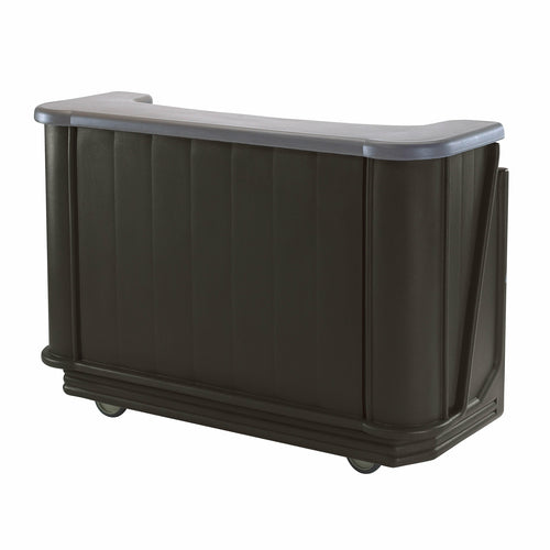 Cambro BAR650PMT420 67 1/2" Portable Bar - Post-Mix Drink System, CO2, Black/granite Gray 110v-cityfoodequipment.com