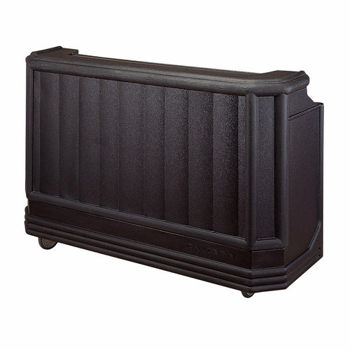 Cambro BAR730CP110 72 3/4" Portable Bar - 80 Lb Ice Sink, Cold Plate, Black-cityfoodequipment.com