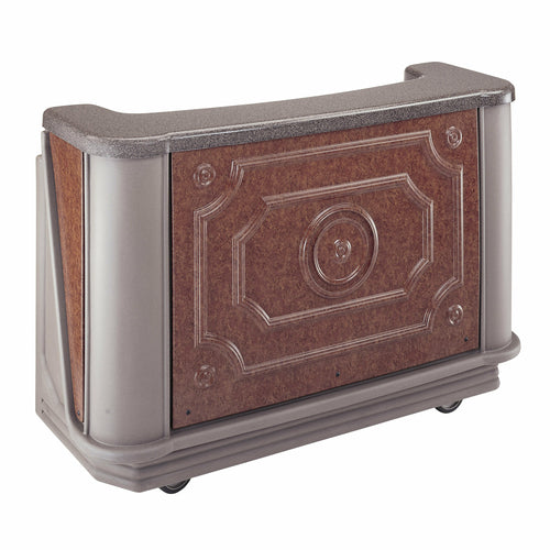 Cambro BAR730DSCP669 77 5/8" Cambar Portable Bar - Cold Plate, 80 Lb Ice Sink, Speed Rail, Carmel-cityfoodequipment.com